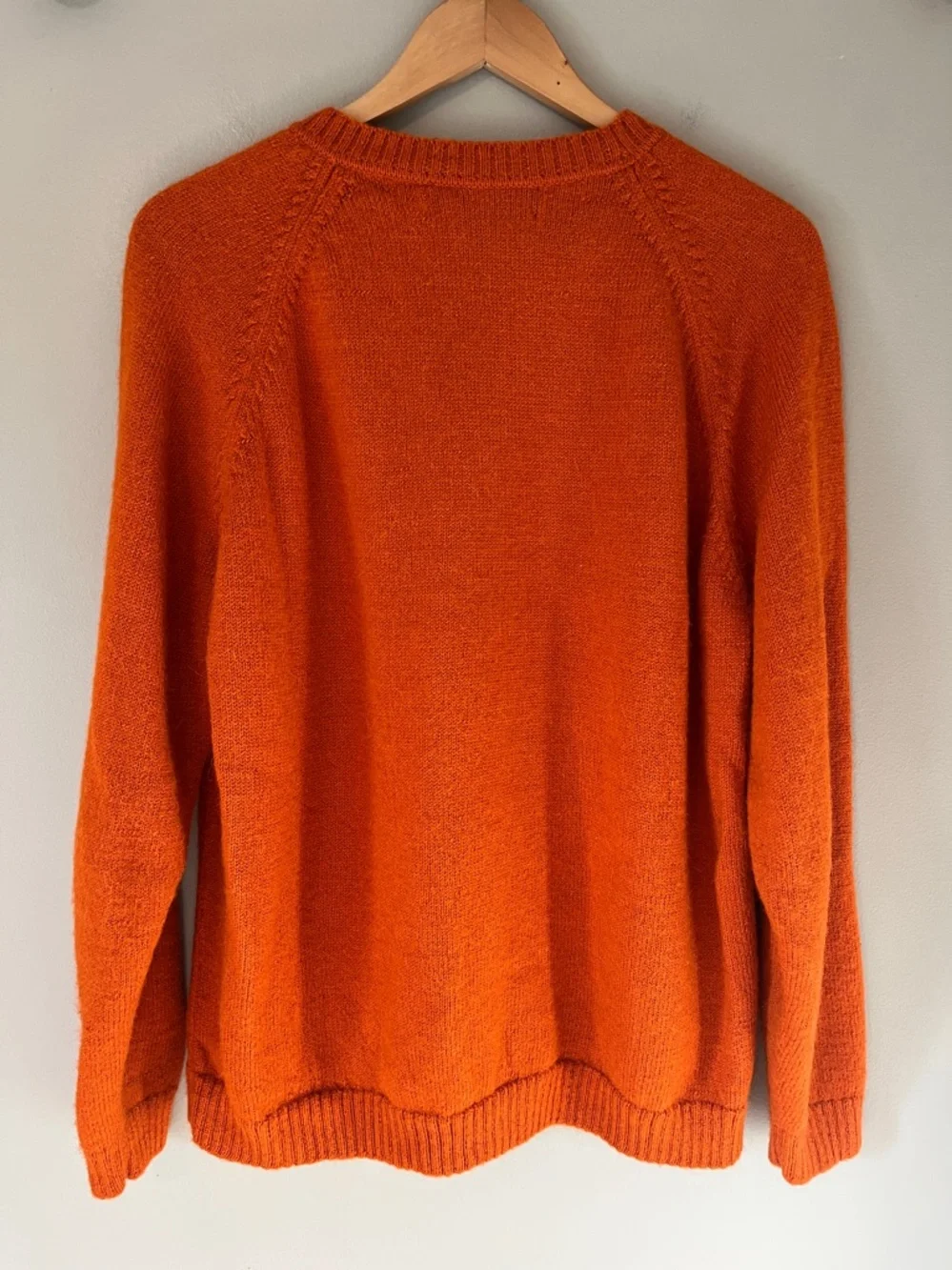 100% Peruvian Alpaca Sweater by Alpaca Basics Orange **read description -sizing*
